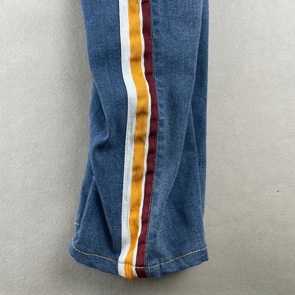 BDG Urban Outfitters Skinny Stretch Retro Stripe Jeans Blue Men 33 70s 80s Indie - Picture 5 of 10